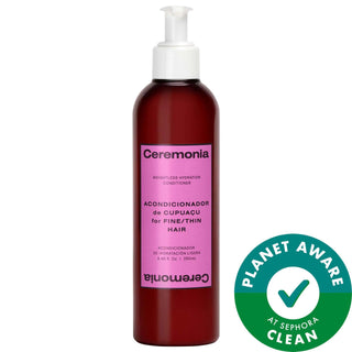Ceremonia Weightless Hydration Conditioner for Fine/Thin Hair - Silicone-Free, Vegan, Hydrating Conditioner for Fine Hair Ceremonia Weightless Hydration Conditioner for Fine Hair hydrating conditioner for fine hair, silicone-free hair conditioner, natural hair care products, vegan hair conditioner, lightweight hair moisturizer, fine hair care, thin hair care, frizz reduction, hair strengthening, volumizing conditioner, clean beauty, sustainable beauty, cruelty-free, gluten-free, recyclable packaging