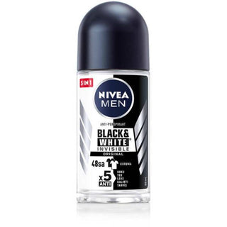 Nivea Men Invisible Deodorant Roll-on - Anti-Stain, Long-Lasting Odor Protection for Men