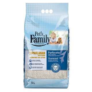 pet-family-clumping-cat-litter-5l, natural-bentonite-cat-litter-product-image Pet's Family Clumping Non-Scented Natural Bentonite Cat Litter - 5 L Pet's Family Clumping Cat Litter - 5 L Non-Scented cats, cat-litter, clumping-litter, non-scented-litter, natural-litter, pet-care, bentonite, pet-family, ai-generated, litter-5l