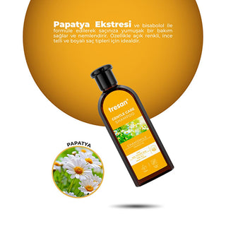 Tresan Chamomile Shampoo - Gently Softens, Moisturizes & Brightens Blonde & Fine Hair - Natural Daily Hair Care, 10.14 fl oz Tresan Chamomile Shampoo: Gentle Moisture & Shine for Blonde Hair Chamomile shampoo, Gentle shampoo, Softening shampoo, Moisturizing shampoo, Shampoo for blonde hair, Shampoo for fine hair, Natural shampoo, Daily use shampoo, Hair care, Tresan shampoo, blonde hair, fine hair, treated hair, dry hair, damaged hair, hair cleanser, hair treatment, gentle cleanser, soothing shampoo, moistu