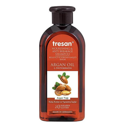 Tresan Nourishing Shampoo with Argan Oil & Phytokeratin - Damaged Hair Treatment for Fragile Hair, Natural Hair Care Pro