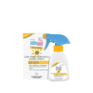 Sebamed Baby Sunscreen Spray SPF50 200ml - Gentle Protection for Sensitive Skin Sebamed Baby Sunscreen Spray SPF50 - Safe & Gentle Baby sunscreen spray, SPF 50 baby sun protection, Sebamed baby care, Sensitive skin baby sunscreen, 200 ml baby sun spray, Baby care products, Sun protection for infants, Gentle sunscreen for babies, Dermatologically tested baby products
