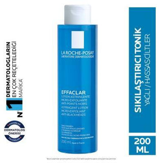 La Roche-Posay Effaclar Toner: Tighten Pores & Control Oil for Acne-Prone Skin | Salicylic Acid Facial Toner | 200ml La Roche-Posay Effaclar Toner: Oily & Acne-Prone Skin | Pore Tightening La Roche Posay Effaclar Tonik, oily skin toner, acne prone skin toner, pore tightening toner, salicylic acid toner, facial toner for oily skin, hypoallergenic toner, toner, facial toner, oily skin, acne prone skin, pore tightening, salicylic acid, La Roche-Posay, skincare, beauty, facial care, hypoallergenic, paraben-free