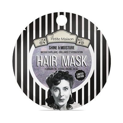 Petite Maison Hair Mask: Shine & Moisture - Hyaluronic Acid & Argan Oil Treatment for Dry, Lifeless Hair | Single-Use Hy