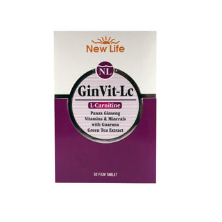 new life ginvit film tablet packaging, ingredients of new life ginvit film tablet New Life GinVit-Lc 30 Film Tablet - Dietary Supplement | 30 Tablets New Life GinVit 30 Tablets - Health Supplement new-life, ginvit, dietary-supplement, health-supplement, ginseng, active-lifestyle, vitamins-and-minerals, filmtablets, wellness, ai-generated