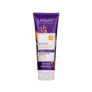 URBAN Care Sulfate-Free Shampoo with Biotin & Keratin for Hair Loss - 8.45 fl oz URBAN Care Sulfate-Free Shampoo for Hair Loss sulfate-free shampoo, biotin shampoo, keratin shampoo, hair loss shampoo, URBAN Care shampoo, sülfatsız şampuan, saç dökülmesi şampuanı, hair care, gentle shampoo, sensitive scalp, hair strengthening, hair nourishment, biotin, keratin, hair growth
