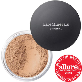 bareMinerals Original Loose Talc-Free Mineral Foundation SPF 15 | Natural Finish & Buildable Coverage bareMinerals Mineral Foundation SPF 15: Talc-Free & Natural mineral foundation, talc-free foundation, natural foundation, SPF 15 foundation, vegan foundation, cruelty-free foundation, loose powder foundation, best mineral foundation, foundation for sensitive skin, buildable coverage foundation, mineral makeup, natural makeup, SPF foundation, vegan makeup, cruelty-free makeup, loose powder makeup, foundation
