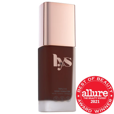 Triple Fix Serum Foundation - Clean Beauty Serum Foundation for Natural Finish - Vegan, Cruelty-Free, Skincare-Infused M