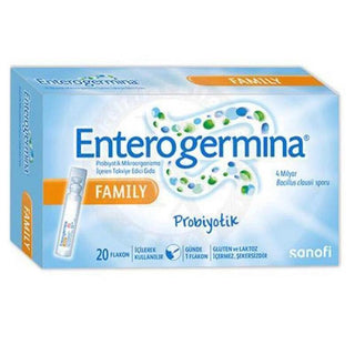 Enterogermina 20 Flakons - Probiotics for Digestive Health | 20 Flakons