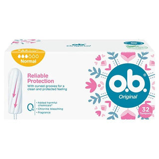 O.B. Tampon Original 32 Count Normal Absorbency - Gynecologically Tested, Chemical-Free Menstrual Hygiene Products for Women O.B. Tampon Original 32 Count Normal - Safe & Reliable Menstrual Protection O.B. Tampon, Menstrual hygiene products, Normal absorbency tampons, Gynecologically tested tampons, Chemical-free tampons, Women's health products, Menstrual protection, Tampons for moderate flow, Reliable menstrual protection, Comfortable tampons, Women's menstrual products