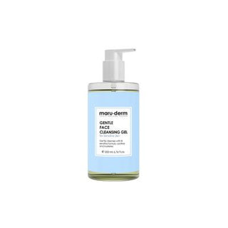 maruderm gentle cleansing gel bottle, close up of maruderm cleansing gel texture Maruderm Gentle Cleansing Gel - For Sensitive & Atopic Skin | 200ml Maruderm Gentle Cleansing Gel - Perfect for Sensitive Skin maruderm, face-cleanser, gentle-cleansing-gel, sensitive-skin, atopic-skin, moisturizing, soothing-gel, daily-use, ai-generated, skin-care