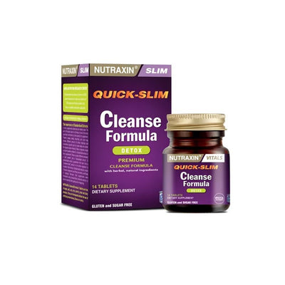Nutraxin Quick-Slim Cleanse Formula Detox Dietary Supplement for Weight Loss Support - 14 Tablets