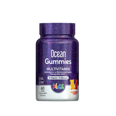 Orzax Ocean Gummies Multivitamin Kids 60 ‚i_nenebilir Jel Form - Chewable Vitamins for Children, Multivitamin Gummies fo