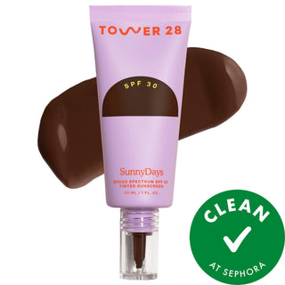 SunnyDays SPF 30 Tinted Sunscreen Foundation - Natural Finish, Vegan & Cruelty-Free SunnyDays SPF 30 Tinted Foundation - Vegan & Cruelty-Free Tinted Sunscreen Foundation, SPF 30 Sunscreen, Natural Finish Foundation, Vegan Sunscreen, Gluten-Free Makeup, Cruelty-Free Beauty Products, Sensitive Skin Sunscreen, Non-Nano Zinc Oxide Sunscreen, Liquid Foundation, Daily Sun Protection, Light Coverage Makeup, Ethical Beauty Products