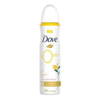 Dove Zero Aluminum Deodorant, Vanilla & Lemon Blossom - Aluminum-Free, Long-Lasting Freshness for Sensitive Skin - 5.07 