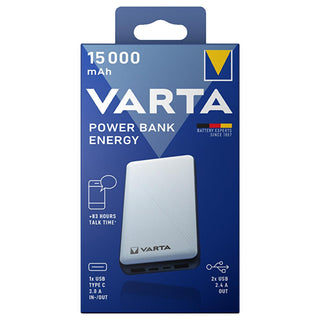 varta-powerbank-15000mah-front-view, varta-powerbank-15000mah-back-view, varta-powerbank-15000mah-in-hand Varta PowerBank - 15000mAh Portable Charger | Travel Ready Varta PowerBank 15000mAh - Powerful Battery Pack powerbank, portable-charger, varta, 15000mah, travel-accessory, students, commuters, charging-solutions, lithium-polymer, ai-generated