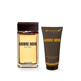 Ambre Noir Perfume and Shampoo Set - EDT 100ml with Hair and Body Shampoo Ambre Noir Perfume & Shampoo Set - Luxurious EDT 100ml Ambre Noir perfume, EDT 100 ml, Hair and body shampoo, Perfume and shampoo set, Fragrance gift set, luxury perfume, personal care products, gift ideas, oriental fragrances