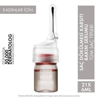 vichy dercos aminexil clinical 5 21x6ml hair loss treatment for women, vichy dercos aminexil clinical 5 packaging, vichy dercos aminexil clinical 5 application process Vichy Dercos Aminexil Clinical-5 - Hair Loss Treatment | 21x0.2 fl oz Vichy Dercos Aminexil Clinical-5 for Women vichy, hair-loss-treatment, aminexil, women-hair-care, scalp-nourishment, clinically-tested, dermatologist-recommended, hair-strengthening, ai-generated, beauty