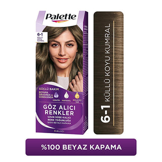 Palette Küllü Koyu Kumral: Cool Ash Dark Blonde Hair Dye with Keratin & Nourishing Oils - Intense, Long-Lasting Color & Shine Palette Ash Dark Blonde Hair Dye: Vibrant Color & Shine hair dye, küllü koyu kumral, cool dark blonde hair dye, permanent hair color, hair color with keratin, hair color with pantenol, hair color with nourishing oils, Palette hair dye, hair color, ash dark blonde, hair coloring, at-home hair color, hair care, beauty, personal care, women's hair dye, long-lasting hair color, vibrant h