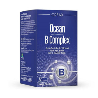 Ocean B Complex Supplement - Supports Energy & Nervous System Health, Dietary Supplement for Adults Ocean B Complex - B Vitamin Supplement for Energy & Health B Complex Supplement, Vitamin B Supplement, Dietary Supplement, B Vitamins, Health Supplements, Nutritional Support, Energy Production, Nervous System Health, Adults, Health Conscious, Dietary Restrictions, Vegan, Gluten-Free