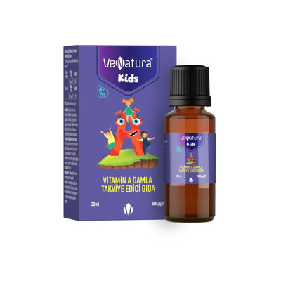 VeNatura Kids Vitamin A Drops 30ml - Vitamin A Supplement for Healthy Growth & Immune Support