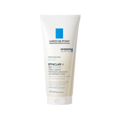 La Roche Posay Effaclar H Isobiome Cleansing Cream - Gentle, Dermatologist-Tested Skincare for Sensitive Skin, 6.76 fl o