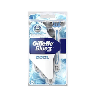 Gillette Blue3 Cool Razor for Sensitive Skin - Men's Grooming Shaving Razor with Moisturizing Strip Gillette Blue3 Cool Razor - Sensitive Skin Shaving Solution Gillette Blue3 Cool Razor, Sensitive skin razor, Travel razor, Men's grooming, Shaving razor, Gillette, Blue3, Cool, Razor, Shaving, Men's care, Grooming essentials