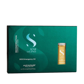 Alfaparf Semi Di Lino Reconstruction SOS Emergency Oil Hair Serum - Intensive Repair for Damaged Hair, 6x13ml Alfaparf Semi Di Lino SOS Emergency Oil Hair Serum - Repair Damaged Hair Alfaparf Semi Di Lino, Reconstruction SOS Emergency Oil, Hair Serum for Damaged Hair, Intensive Hair Repair Treatment, Portable Hair Care, Hair Repair Serum, Damaged Hair Treatment, Hair Care for Dry Hair, Travel Hair Products, Hair Rescue, Hair Nourishment, Alfaparf Hair Care, Semi Di Lino Reconstruction, Emergency Hair Repair