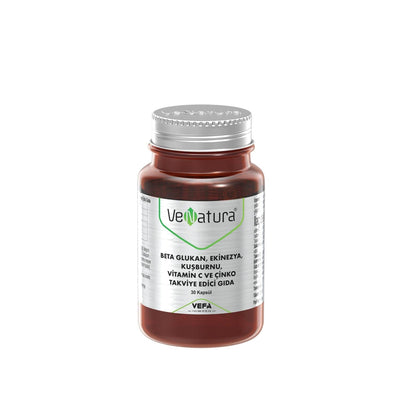 VeNatura Dietary Supplement - Immune Health Support with Beta Glucan, Echinacea, Rosehip, Vitamin C, and Zinc