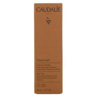 caudalie vinocrush skin tint 4 product image, 30 ml caudalie vinocrush skin tint packaging Caudalie Vinocrush Skin Tint 4 - 30 ml Caudalie Vinocrush Skin Tint 4 | 30 ml caudalie, skin-tint, cc-cream, makeup, beauty, hydration, women, skincare, natural-finish, ai-generated