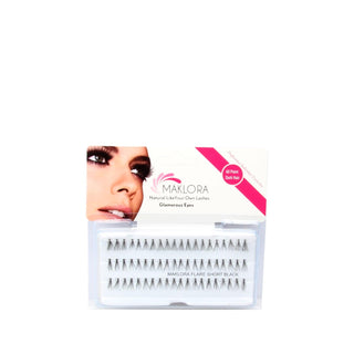 Maklora False Eyelashes - 60 Individual Lashes, 14 Hairs per Lash, Short Length for Natural Look Maklora False Eyelashes - Natural Look False Eyelashes, Individual Eyelashes, Maklora Eyelashes, Short False Eyelashes, Cosmetic Eyelash Enhancements, Beauty Accessories, Makeup Enhancements, Natural Look Eyelashes, Customized Eyelashes, Everyday Makeup, Special Occasion Makeup
