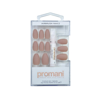 Promani Beige Matte False Nail Kit: Easy Apply, Ready to Wear, Trendy Fake Nails for a Natural, Sophisticated Look Promani Beige Matte False Nails: Easy Application Nail Kit matte false nails, beige fake nails, artificial nail kit, easy apply nails, promani nails, false nail kit, ready to wear nails, beige matte nails, glue on nails, matte nails, beige nails, artificial nails, easy apply, ready to wear, nails, false nails, fake nails, nail kit, nail styling, cosmetic enhancement, convenient nail styling, af
