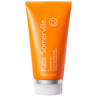 Kate Somerville ExfoliKate Resurfacing Body Scrub - Exfoliating Body Treatment for Smooth, Polished Skin with AHA, BHA & Caffeine ExfoliKate Body Scrub - Smooth Skin in 3 Minutes | Kate Somerville exfoliating body scrub, chemical exfoliation, physical exfoliation, body treatment for smooth skin, Kate Somerville ExfoliKate Resurfacing Body Scrub, smooth skin, radiant skin, bump-free skin, AHA, BHA, caffeine, cruelty-free, cleaner beauty, sensitive skin, dull skin, rough skin, ingrown hairs, body care, skin c