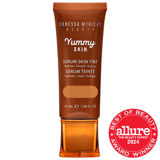 Yummy Skin Tinted Serum Foundation with Peptides + Ceramides - Dewy Coverage Skincare Makeup Yummy Skin Tinted Serum Foundation - Dewy Coverage Skincare Makeup tinted serum foundation, skincare makeup, dewy coverage, cruelty-free cosmetics, gluten-free beauty products, natural makeup, radiant finish, vegan collagen peptides, ceramides, squalane, clean beauty, sensitive skin friendly, everyday makeup, natural look, skincare benefits, makeup with skincare, liquid foundation, light coverage, medium coverage