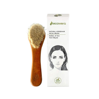 Ecowera Natural Horse Hair Face Brush - Gentle Facial Care & Eco-Friendly Skincare Ecowera Natural Horse Hair Face Brush for Gentle Skincare Natural face brush, Horse hair face brush, Facial care brush, Eco-friendly skincare, Natural skincare products, Gentle facial care, Sensitive skin care, Eco-friendly personal care, Sustainable skincare, Natural beauty products