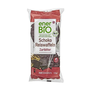 Enerbio Organic Dark Chocolate Rice Cakes: Gluten-Free Indulgence, Healthy Snack, 100g