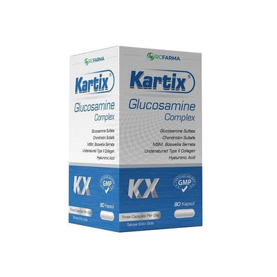 Kartix Glucosamine Complex 90 Capsules - Joint Health Support Supplement with Glucosamine, Chondroitin, MSM, Boswellia S