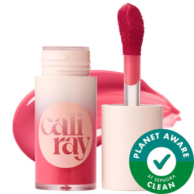 Socal Superbloom Clean Beauty Lip and Cheek Dewy Gloss + Blush Tint - Vegan, Gluten-Free, Cruelty-Free Makeup with Hyalu