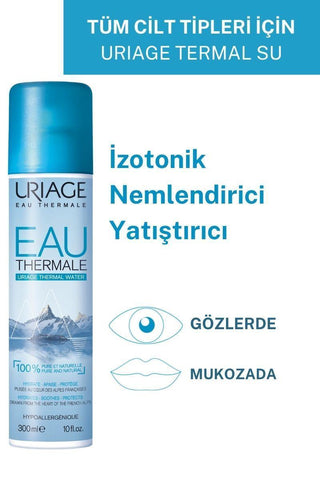 Uriage Eau Thermale: Hydrating Thermal Spring Water Spray | Soothe, Refresh, & Set Makeup - All Skin Types Uriage Thermal Water Spray: Hydrate, Soothe & Refresh Skin Uriage thermal water, thermal spring water spray, facial mist, hydrating face mist, soothing skin spray, mineral face spray, makeup setting spray, uriage eau thermale, uriage thermal suyu, hydrating mist, soothing mist, refreshing spray, skin hydration, skin soothing, makeup prep, makeup setting, sensitive skin, all skin types, skincare, beauty