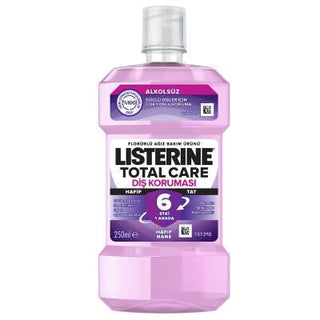 Listerine Total Care Alkolsüz Ağız Bakım Suyu 250ml - 6 Etki 1 Arada Diş Koruması Listerine Total Care Alkolsüz Ağız Bakım Suyu 250ml Alkolsüz ağız bakım suyu, Listerine Total Care, Diş koruması, Oral care mouthwash, Alcohol-free mouthwash, Mouthwash, Oral hygiene, Gum health, Plaque reduction, Breath freshening, Fluoride mouthwash, Mild flavor mouthwash