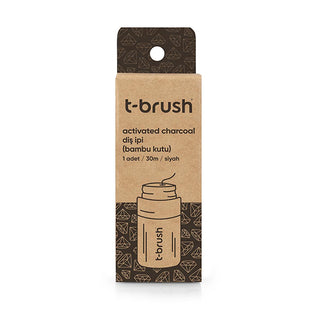 T-Brush Activated Charcoal Bamboo Dental Floss - Eco-Friendly, Vegan, Plastic-Free - Freshens Breath & Prevents Plaque T-Brush Bamboo Charcoal Floss - Eco-Friendly Dental Care Activated charcoal dental floss, Bamboo dental floss, Natural dental floss, Vegan dental floss, Biodegradable dental floss, Plastic free dental floss, Eco friendly dental floss, Sustainable dental floss, Mint dental floss, Charcoal floss, Dental Floss, Eco-conscious, Plastic-free, Natural oral hygiene, Sustainable oral hygiene, Mint f