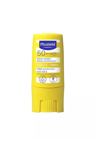 Mustela SPF 50+ Sunscreen Stick - Waterproof, Non-Sticky, Baby-Friendly Sun Protection