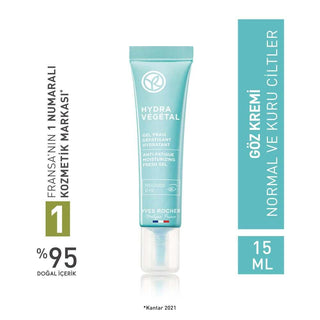 Hydra Vegetal Eye Cream for Normal & Dry Skin - Natural, Hydrating, Dermatologically Tested Hydra Vegetal Eye Cream - Natural & Hydrating for Normal & Dry Skin eye cream, natural skincare, hydrating eye care, dark circle treatment, dermatologically tested eye cream, normal skin, dry skin, under-eye care, moisturizing eye cream, natural eye cream, gel texture eye cream, Edulis Extract benefits