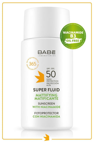 Babe Mattifying Sunscreen SPF 50+ - Oil-Free, Anti-Pollution Skincare for Sensitive Skin