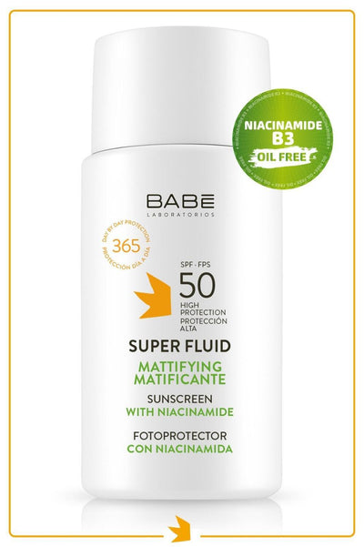 Babe Mattifying Sunscreen SPF 50+ - Oil-Free, Anti-Pollution Skincare for Sensitive Skin