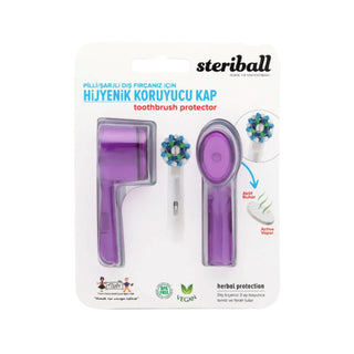 Steriball Hygienic Toothbrush Holder Purple 2-Pack - Electric Toothbrush Container for Steriball Brushes Steriball Hygienic Toothbrush Holder - Clean Storage for Electric Toothbrushes toothbrush holder, hygienic toothbrush container, electric toothbrush holder, Steriball toothbrush accessory, bathroom hygiene products, oral hygiene, toothbrush storage, purple bathroom accessories, Steriball accessories, bathroom organization, healthy habits, bathroom essentials