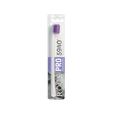 Rocs Pro 5940 Ultrasoft Manual Toothbrush for Sensitive Teeth - Gentle Oral Care Toothbrush