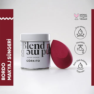 Görkito Makeup Sponge - Bordo, Beauty Blender for Flawless Makeup Application Görkito Makeup Sponge - Flawless Beauty Blender Makeup Sponge, Beauty Blender, Makeup Applicator, Görkito Makeup Sponge, Bordo Makeup Sponge, Flawless Makeup, Beauty Tools, Makeup Essentials, Cosmetic Accessories