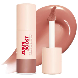 Super Boost - Moisturizing & Plumping Lip Gloss with Hyaluronic Acid & Tri-Oil Complex Super Boost Lip Gloss - Moisturizing & Plumping Moisturizing Lip Gloss, Plumping Lip Gloss, Hyaluronic Acid Lip Care, Long-wearing Lip Gloss, High-shine Lip Gloss, Lip Care, Lip Gloss, Beauty, Makeup, Cosmetics, Hydrating Lip Products, Plumping Lip Products