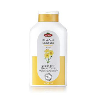 Otacı Arnica Volumizing Shampoo: Strengthens Thin Hair, Adds Volume, Paraben & Silicone Free - 400ml / 13.53 fl oz Otacı Arnica Shampoo: Volumize Thin Hair, Paraben & Silicone Free Arnica shampoo, Volumizing shampoo, Hair strengthening shampoo, Shampoo for thinning hair, Shampoo for fine hair, Paraben free shampoo, SLES free shampoo, Silicone free shampoo, Gluten free shampoo, Hair loss shampoo, arnica extract, ginseng, horsetail extract, provitamin B5, floral scent, vanilla scent, thin hair, fine hair, hai